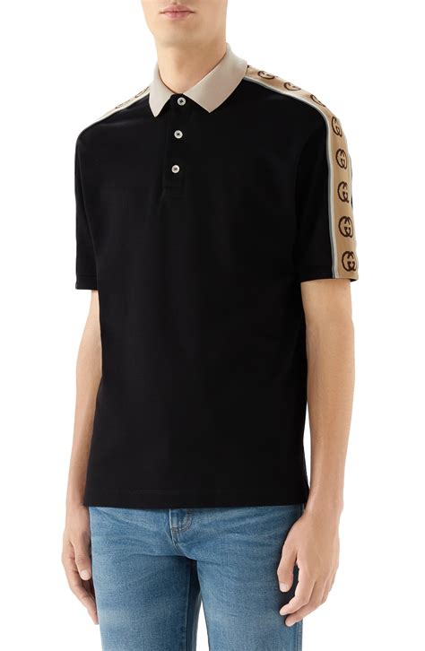 gucci striped shirt black and white|Gucci original shirt price.